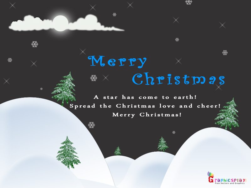 Beautiful Merry Christmas Greeting JPG and PSD 3