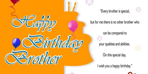 Happy Birthday Brother Greeting with Quotes 26