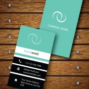 Vertical Business Card Design Vector Template - ID 1736 10