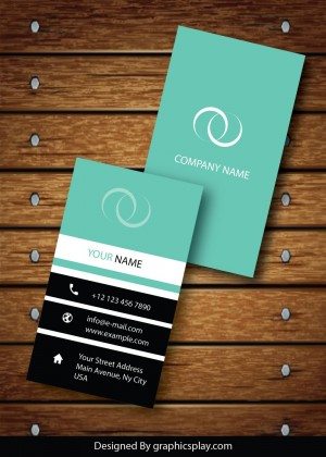 Vertical Business Card Design Vector Template - ID 1736 11