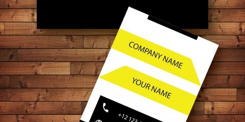 Vertical Business Card Design Vector Template- ID 1742 26