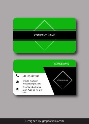 Business Card Design Vector Template - ID 1793 6
