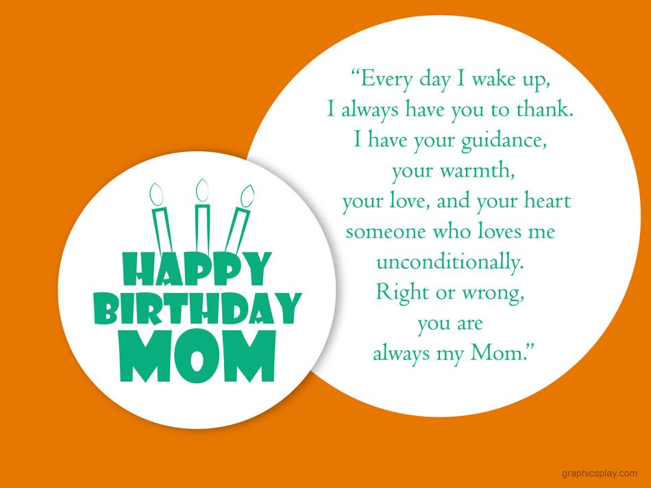 Happy Birthday Mom Greeting With Quotes 1