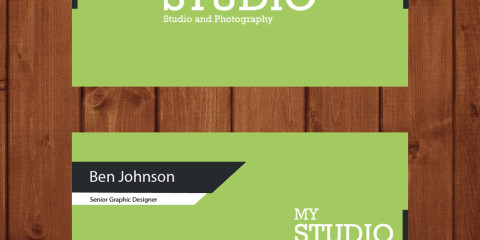 Beautiful Green Business card 19