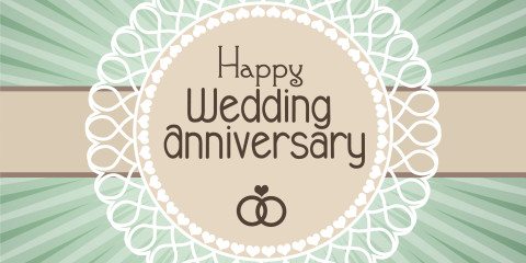 Happy Wedding Anniversary Simple Greeting 24