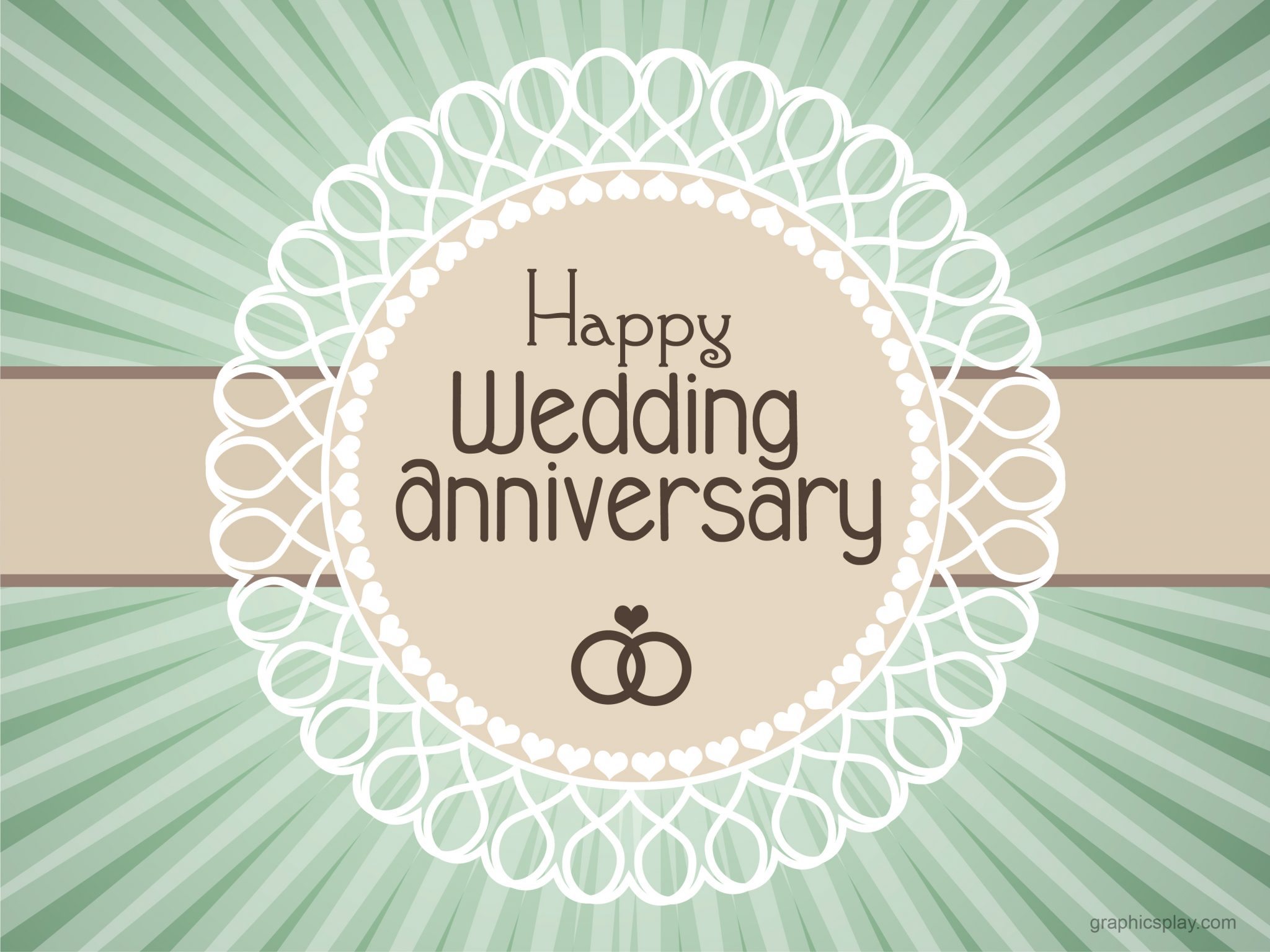 Happy Wedding Anniversary Simple Greeting Graphicsplay