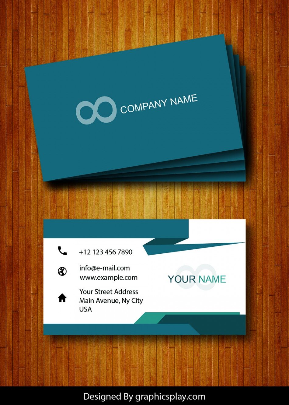 Business Card Design Vector Template - ID 1706 1