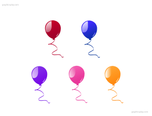 Beautiful Balloon Vector and PNG 1