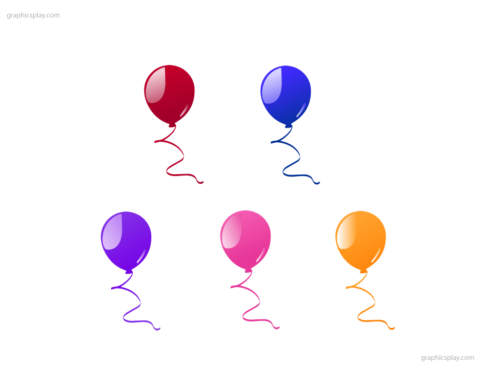 Beautiful Balloon Vector and PNG 1