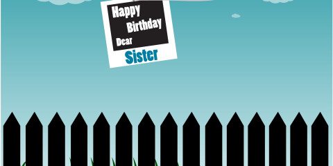Happy Birthday Dear Sister Greeting 27
