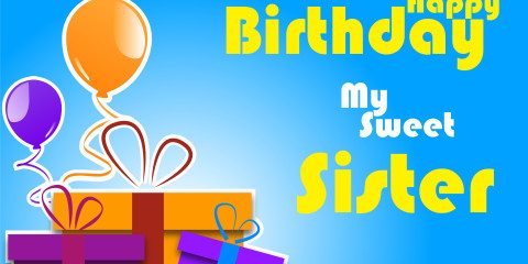 Happy Birthday Sweet Sister Greeting 22