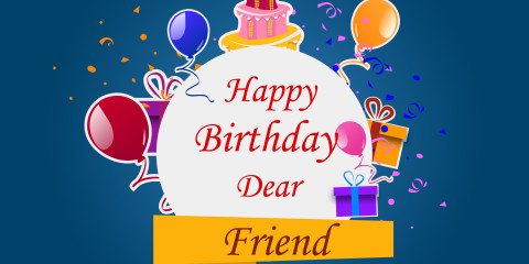 Happy Birthday Dear Friend Greeting 23