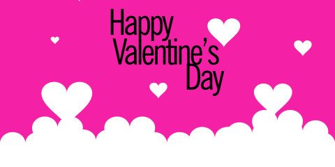 Happy Valentines Day Greeting Pink 3